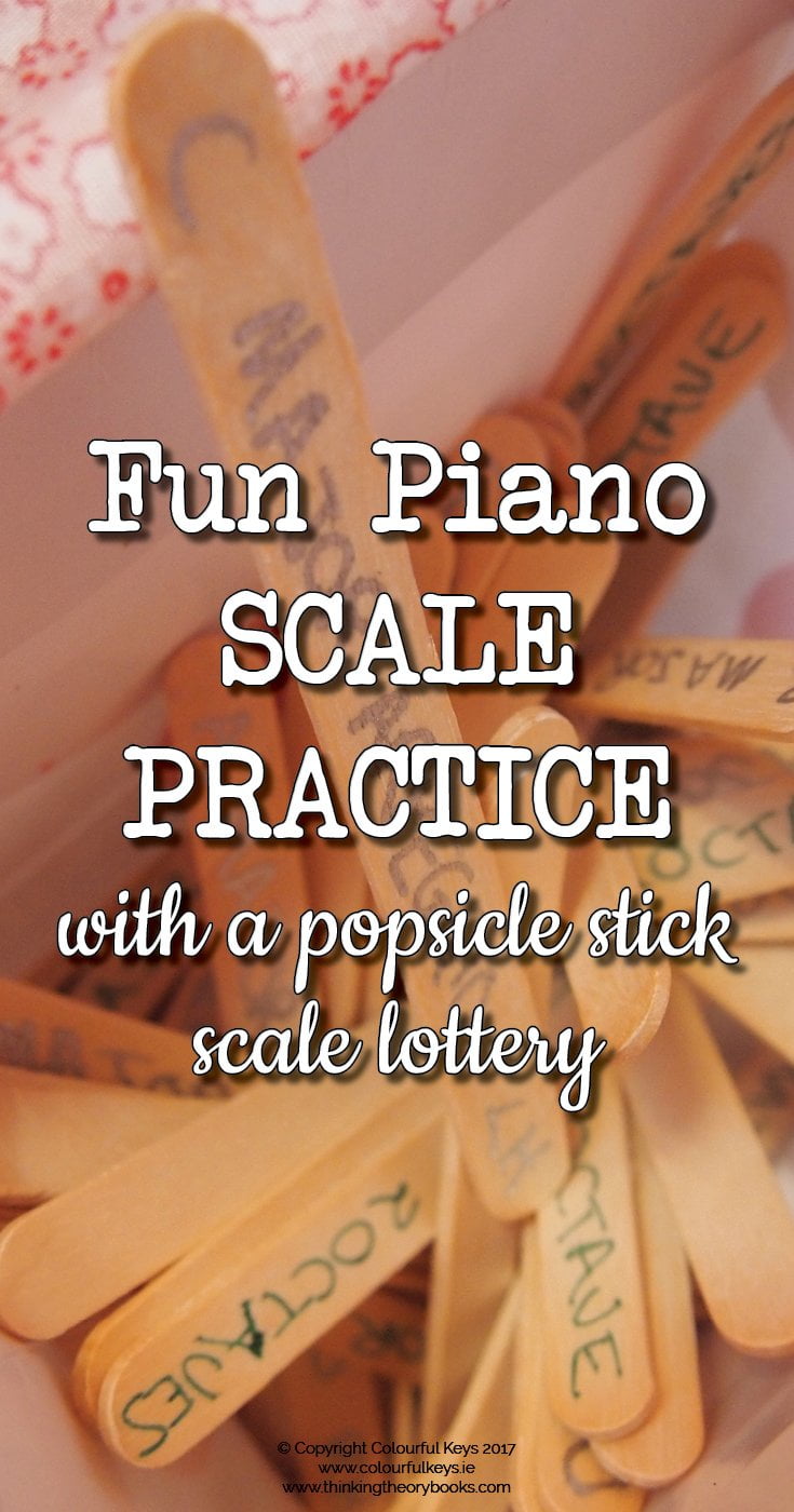 Piano Scale lottery for randomising piano scale practice