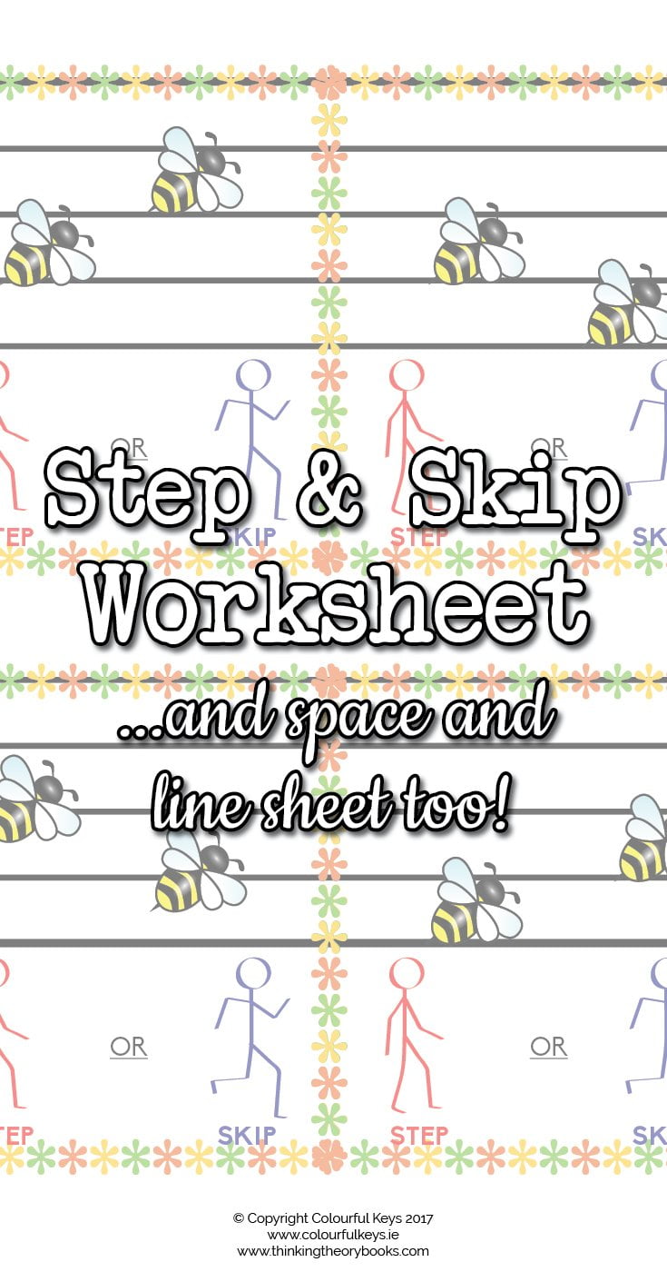 Step and skip worksheet for music students