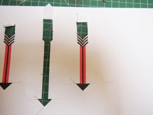 Grade 6 scale spinner cut out arrows