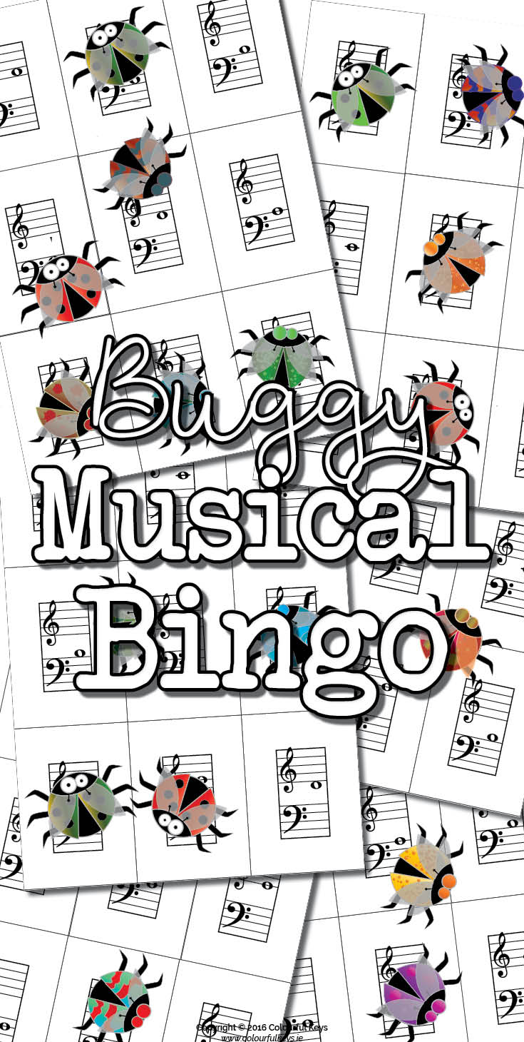 Note name bingo for music students