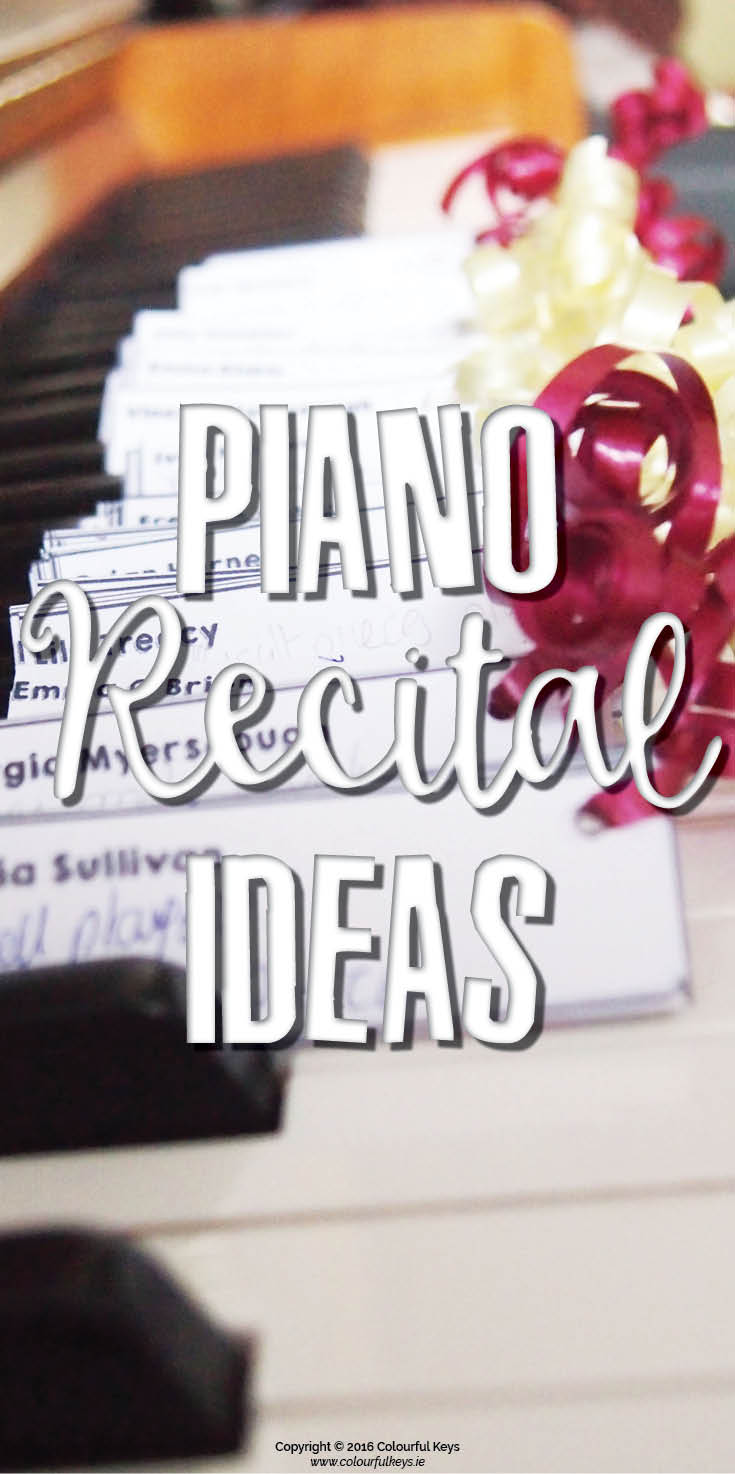 piano recital ideas