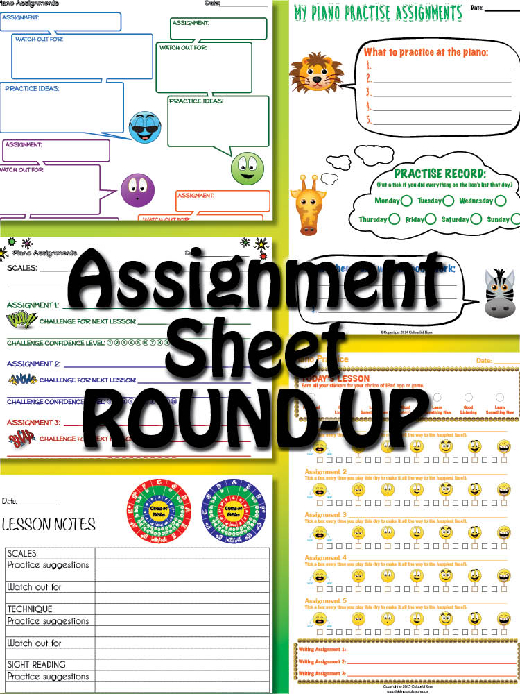 Lesson Assignment Sheets Round-up