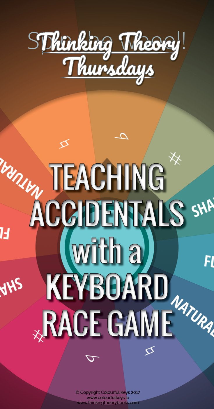 Accidentals game for piano students - learn about sharps and flats the fun way