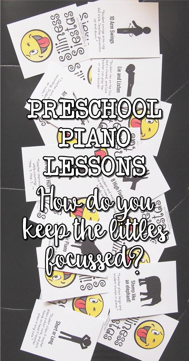 How do you keep the focus of your youngest piano students?