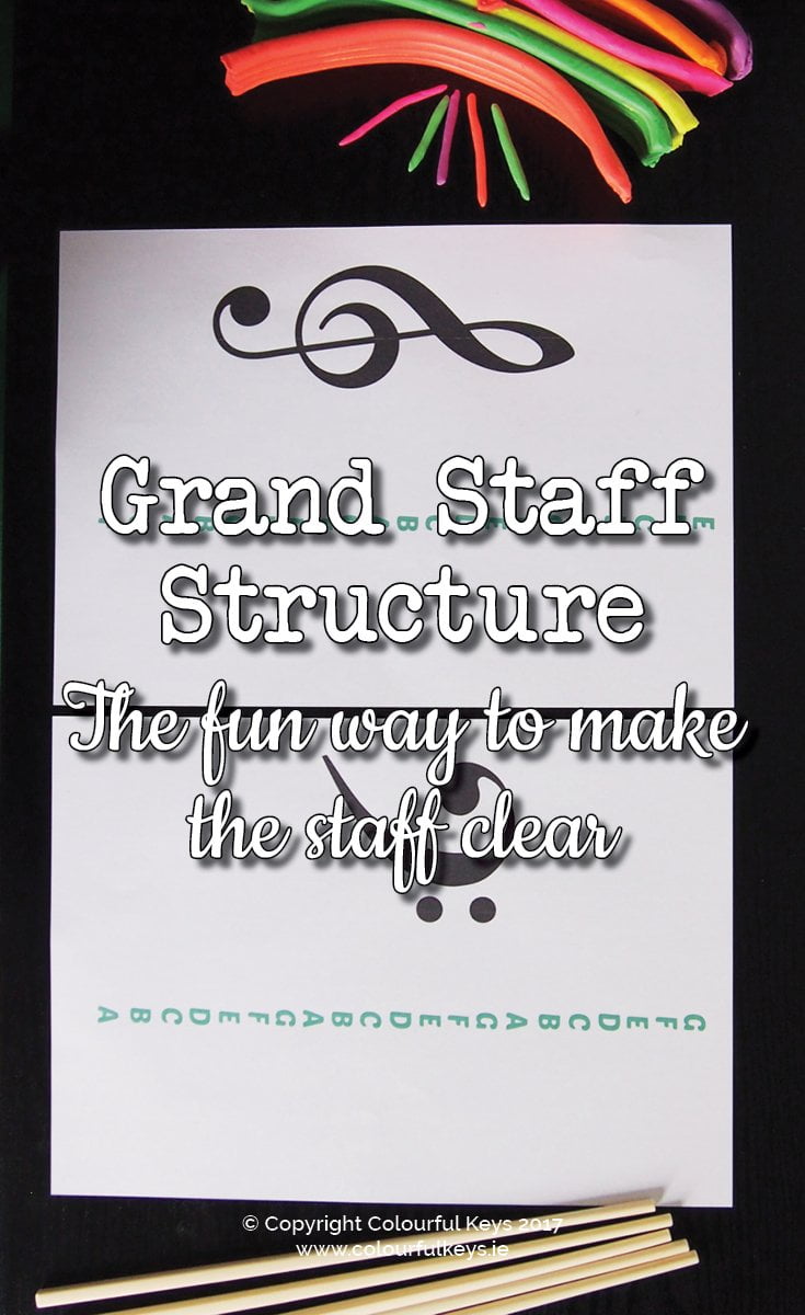 How to make the grand staff structure clear to music students