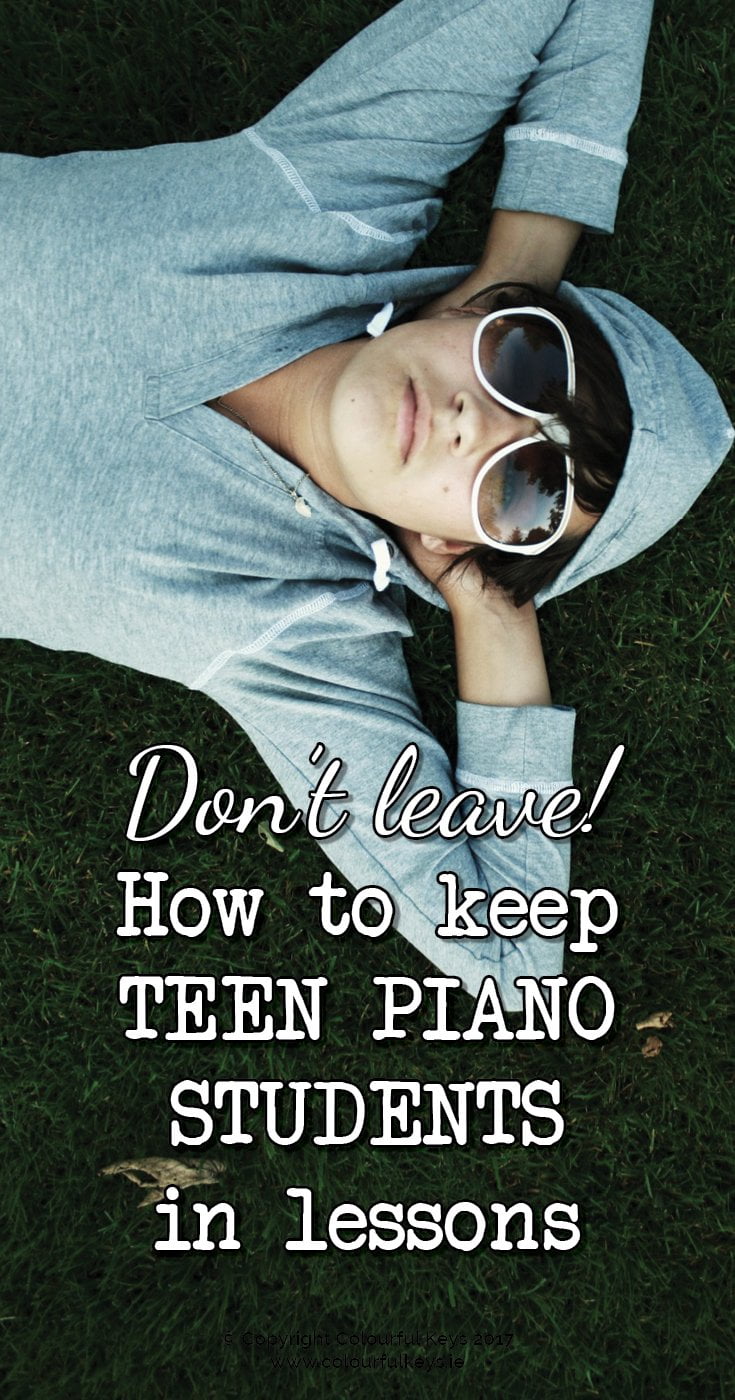 What piano teachers can do to retain teenage piano students