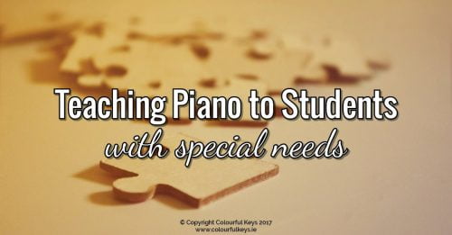 Tips for teaching piano students with special needs