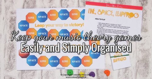 A simple system for organising all your music teaching games