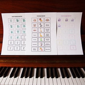 Piano safari tracking charts