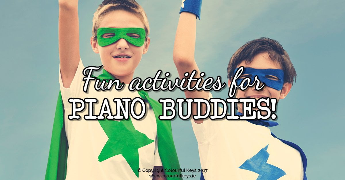 How to plan activities for buddy piano lessons