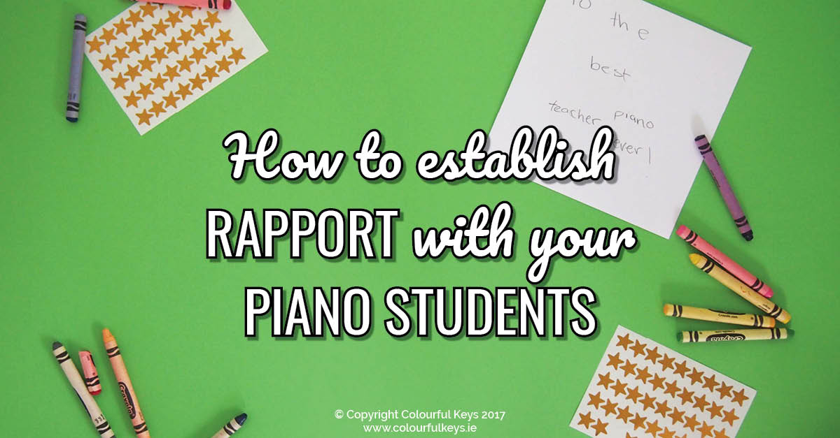 3 Simple Rules for Creating Rapport with your students