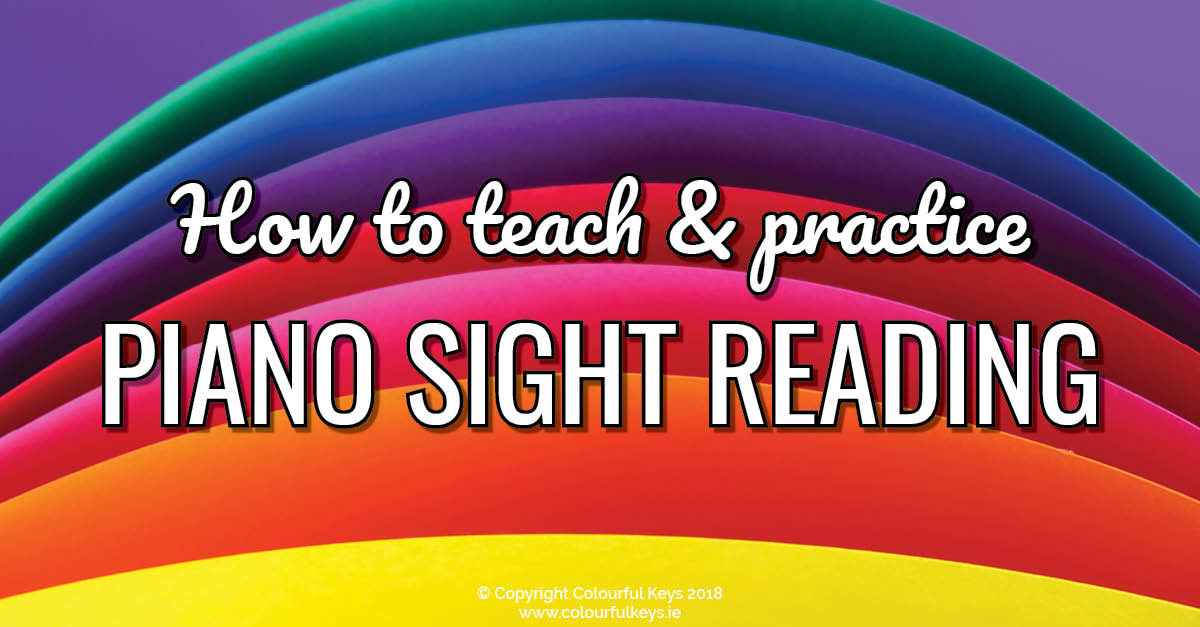 How to teach piano sight reading with a rainbow