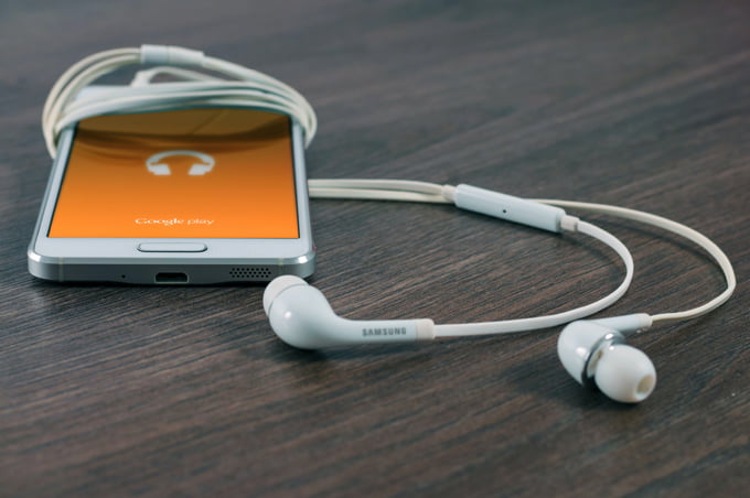 iPod with music