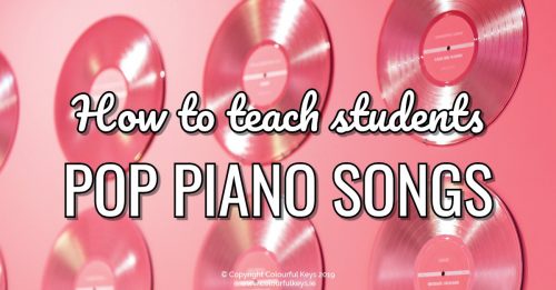How to teach pop music to piano students