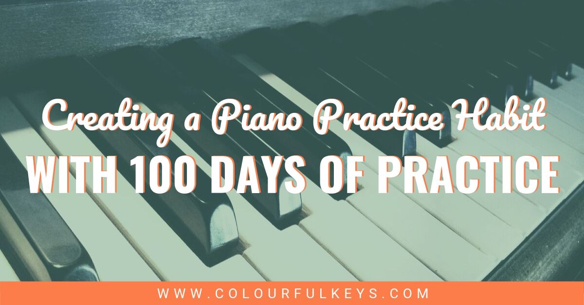100 Days Piano Practice Habit 2