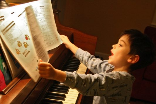 boy music piano lead sheets