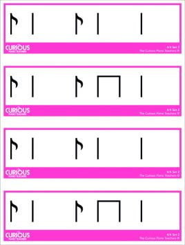 rhythm memory activities for online lessons