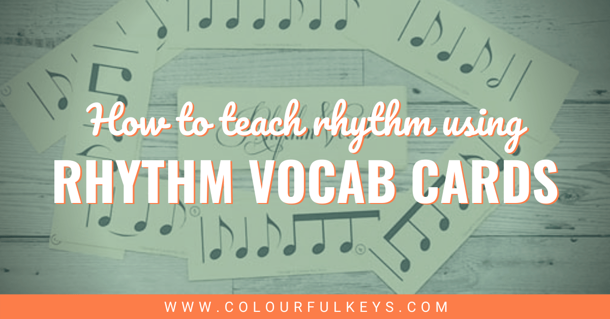 Teach Rhythm as a Vocabulary of Patterns with These Rhythm Vocab Cards facebook 2 new